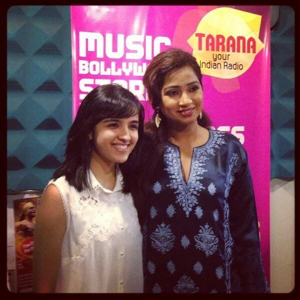 Shirley Setia with Shreya Ghoshal

